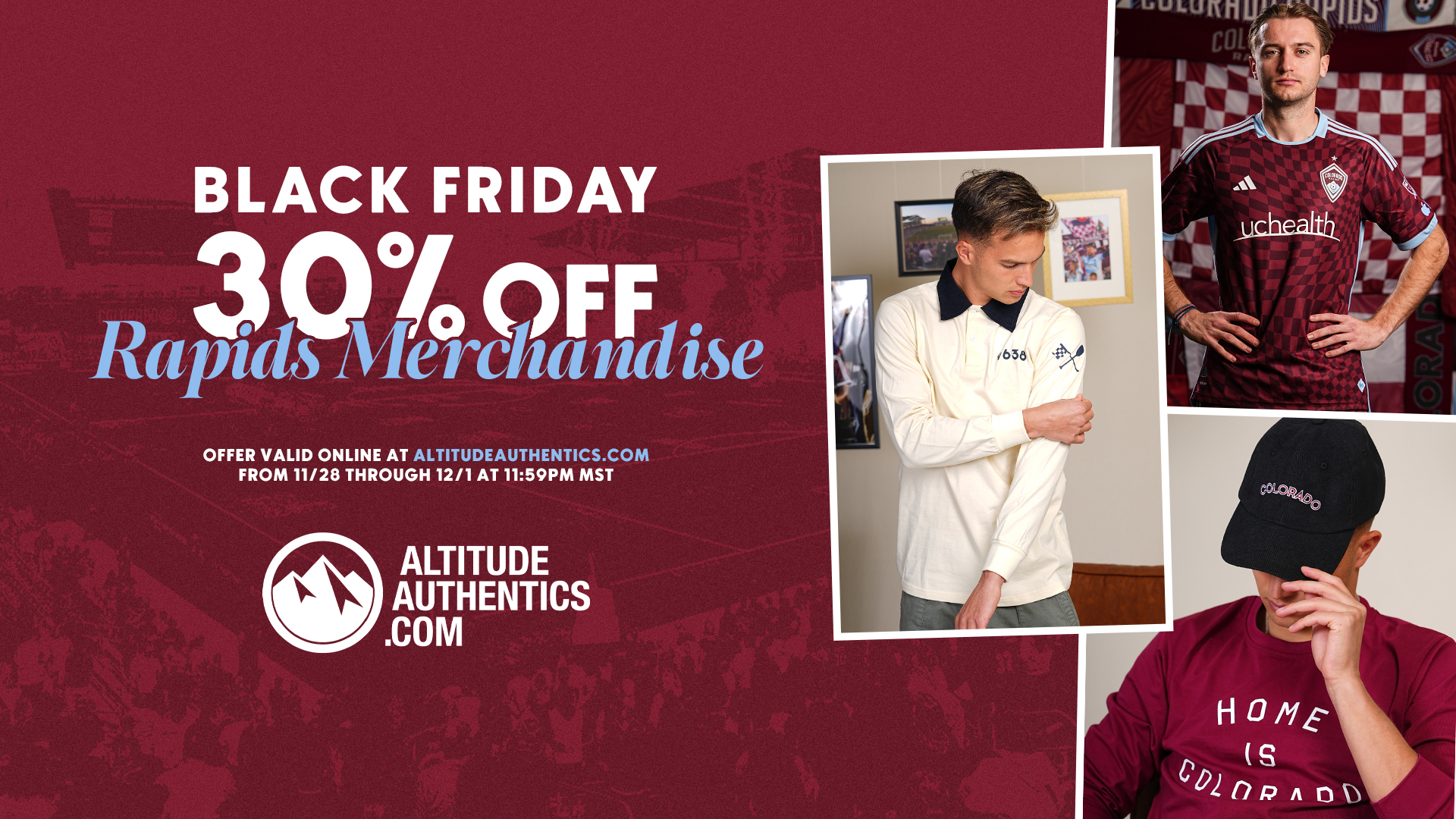 Black Friday 30% Off Rapids Merchandise